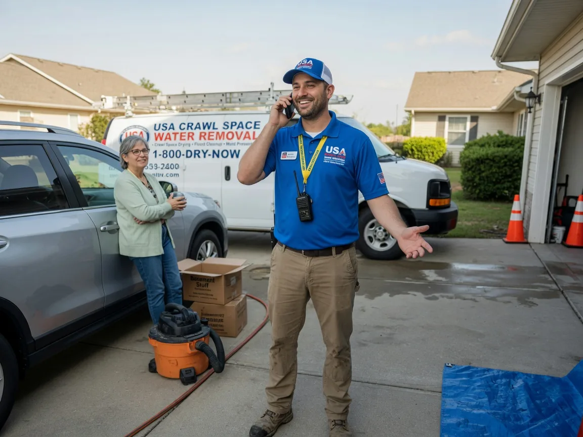Crawl Space Water Removal Hustle, VA FAQs